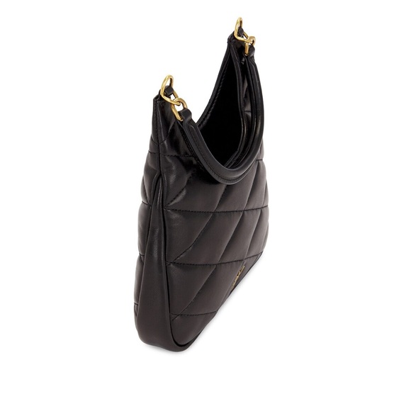 Yves Saint Laurent Black and Gold Quilted Shoulder Bag - Picture 7 of 12